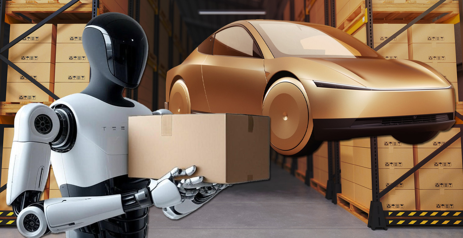 Tesla Eyes ‘Parcel Delivery’ Business Using Optimus Robots Deployed from Cybercabs